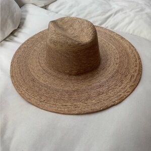 Lack of Color Wide Brim Straw Hat - Natural Tan